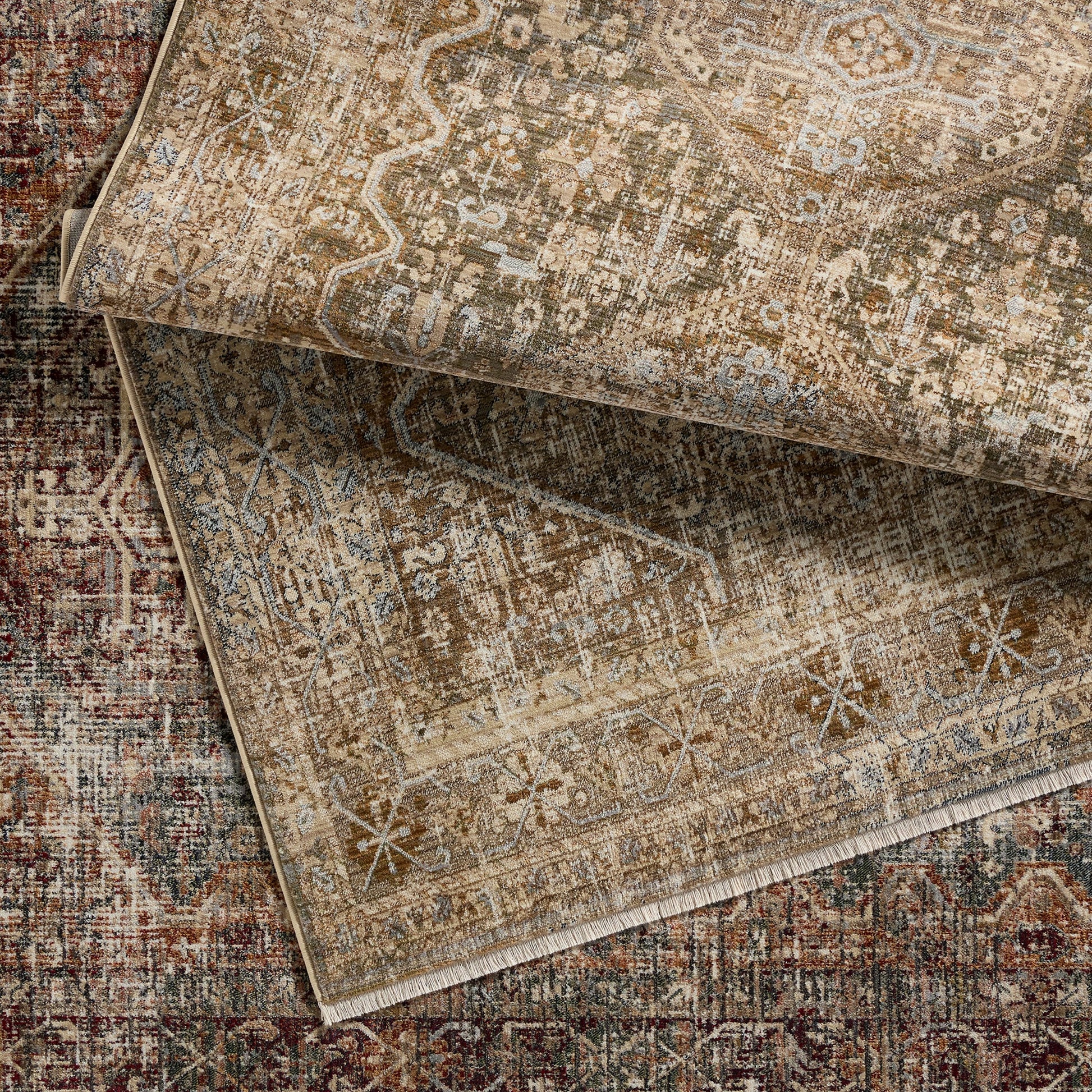 Zefira ZFA17 Rug by Jaipur Living in tan, taupe. Made from 100% polypropylene in a unique style.