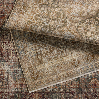 Zefira ZFA17 Rug by Jaipur Living in tan, taupe. Made from 100% polypropylene in a unique style.