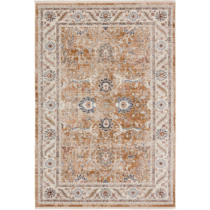 Zefira ZFA18 Rug by Jaipur Living in brown, cream. Made from 100% polypropylene in a unique style.