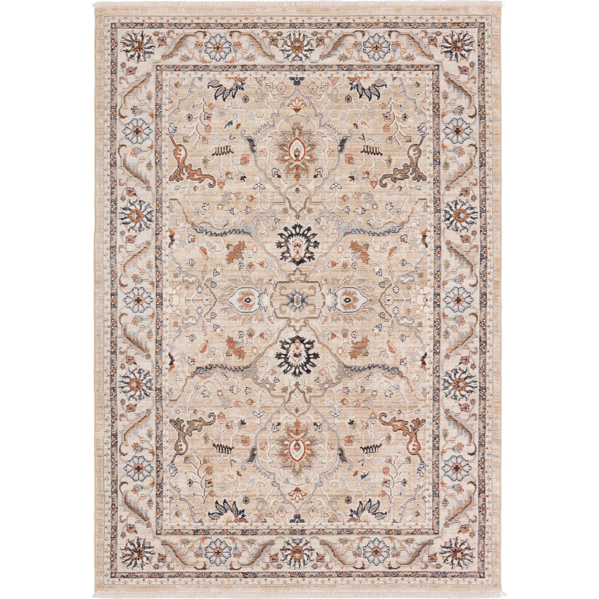 Zefira ZFA19 Rug by Jaipur Living in beige, orange. Made from 100% polypropylene in a unique style.