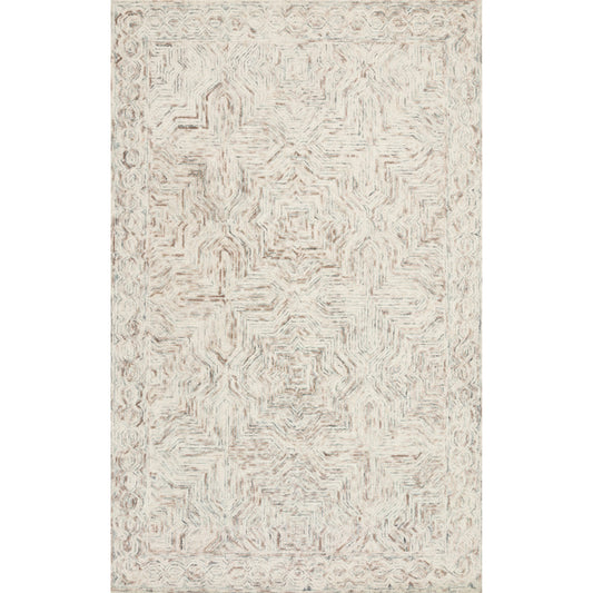 Ziva ZV-01 Rug by Loloi II in neutral. Made from 100% wool in a modern style.