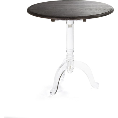 Acrylic Table by Zentique in characoal brown, clear and acrylic. Made from unique in a modern style.