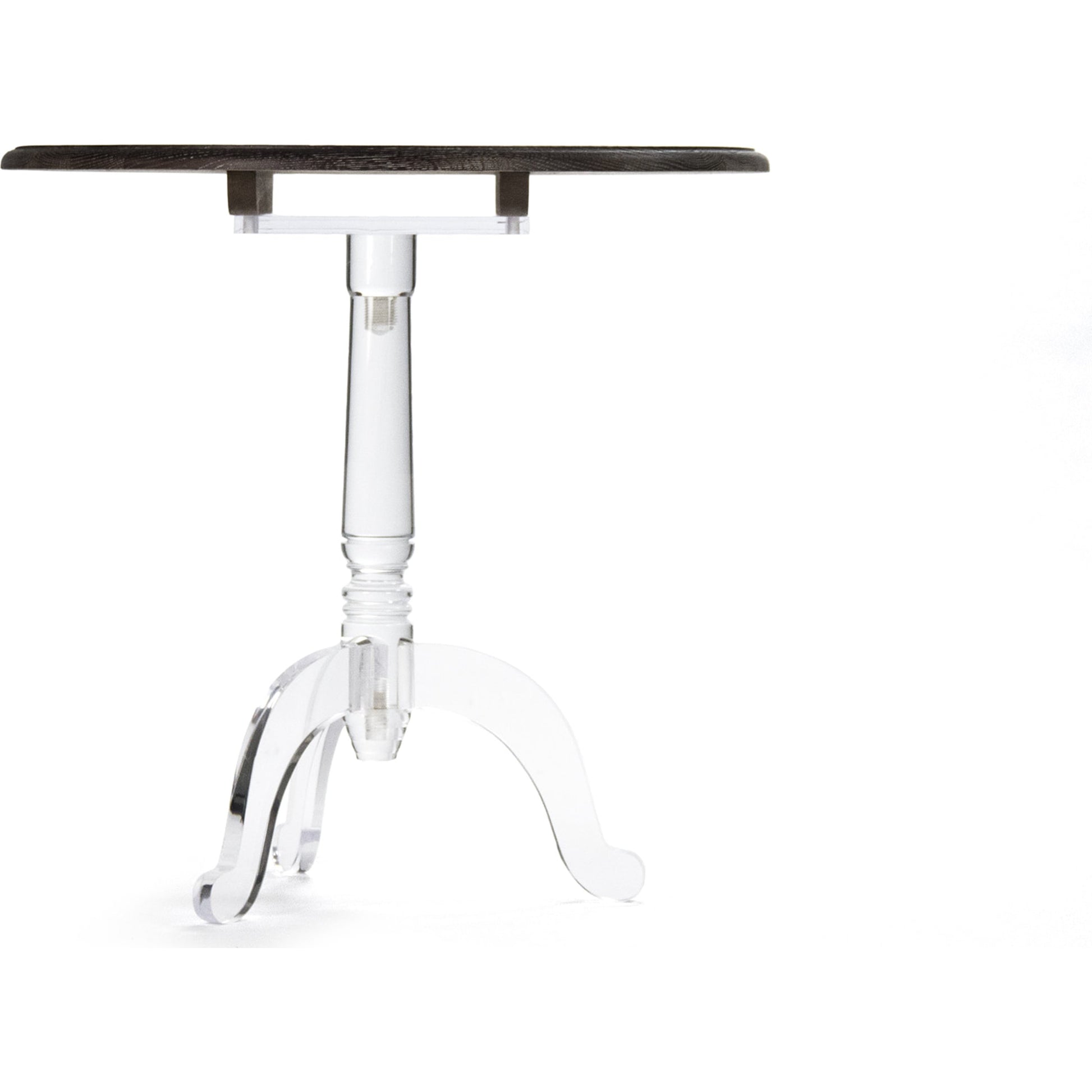 Acrylic Table by Zentique in characoal brown, clear and acrylic. Made from unique in a modern style.