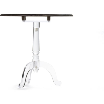 Acrylic Table by Zentique in characoal brown, clear and acrylic. Made from unique in a modern style.