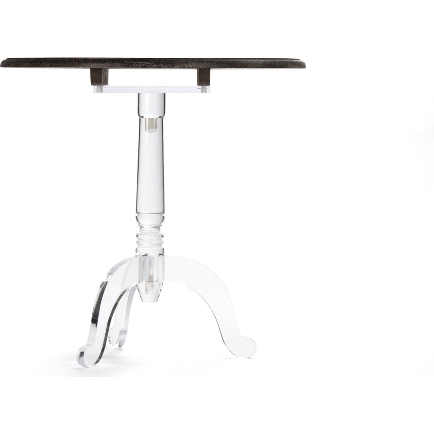 002 S-336466 | Additional Silo | Acrylic Table by Zentique in characoal brown, clear and acrylic. Made from unique in a modern style.