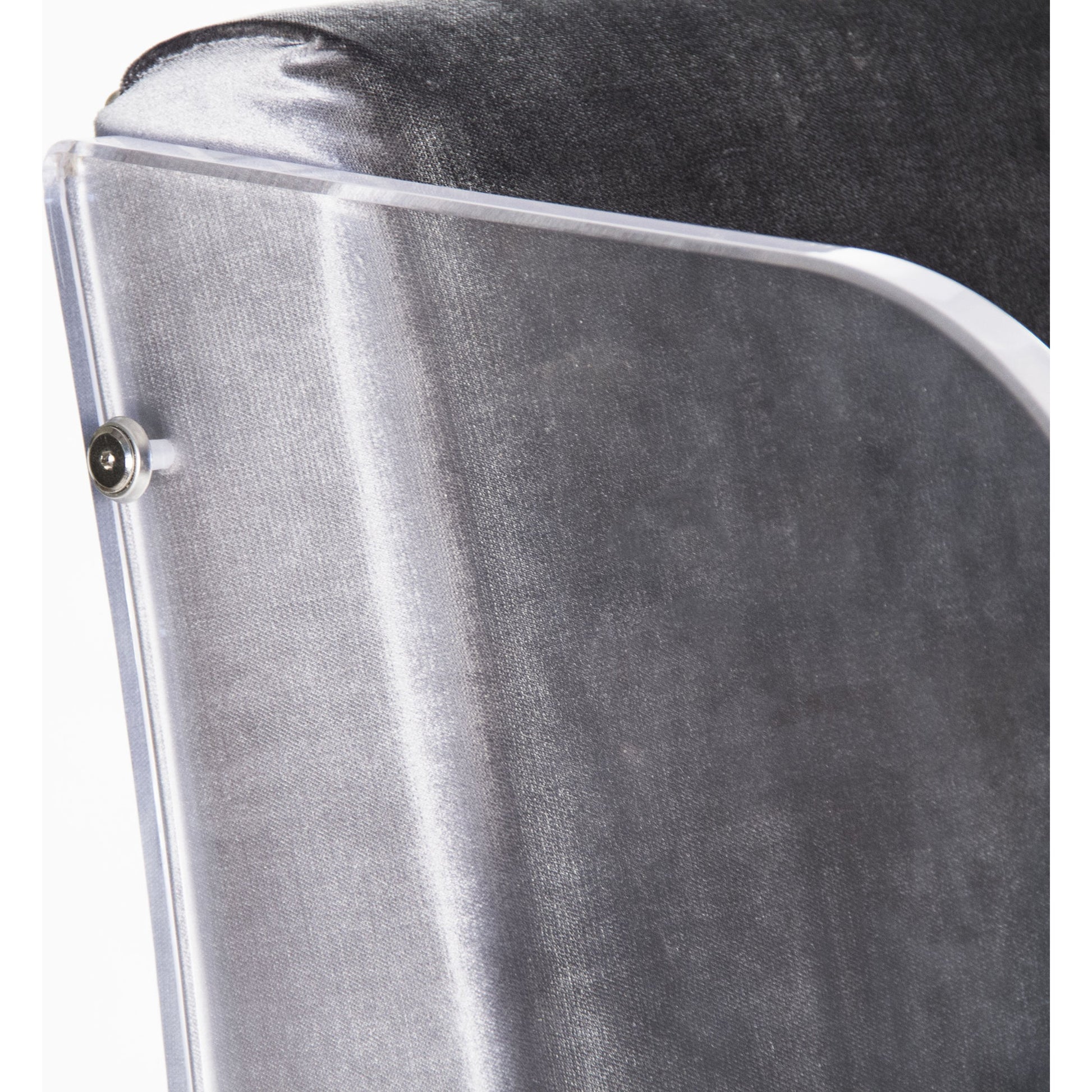 Acrylic Sofa by Zentique in natural linen and acrylic, reclaimed oak. Made from unique in a modern style.