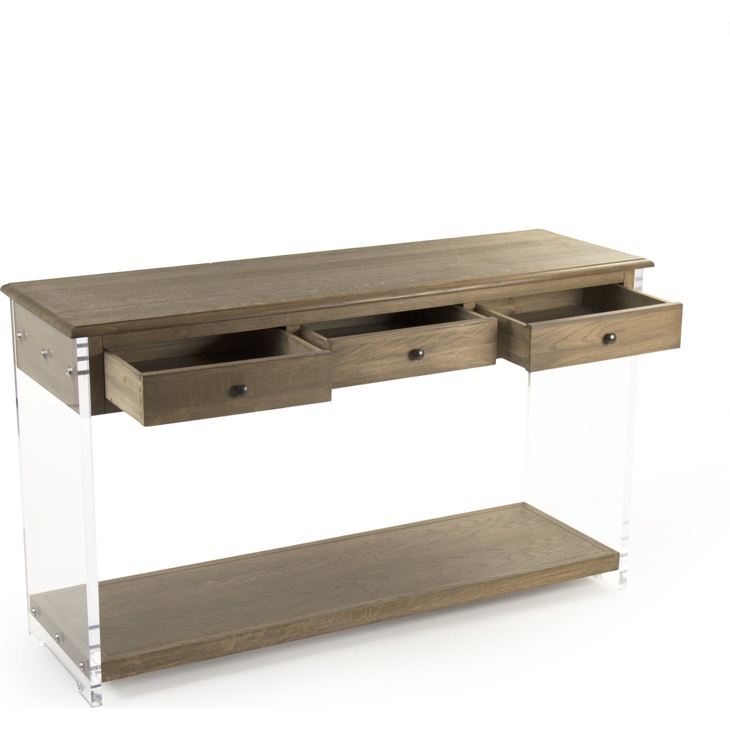 003 S-338381 | Additional Silo | Talon Console by Zentique in brown, clear and oak, acrylic. Made from unique in a modern style.
