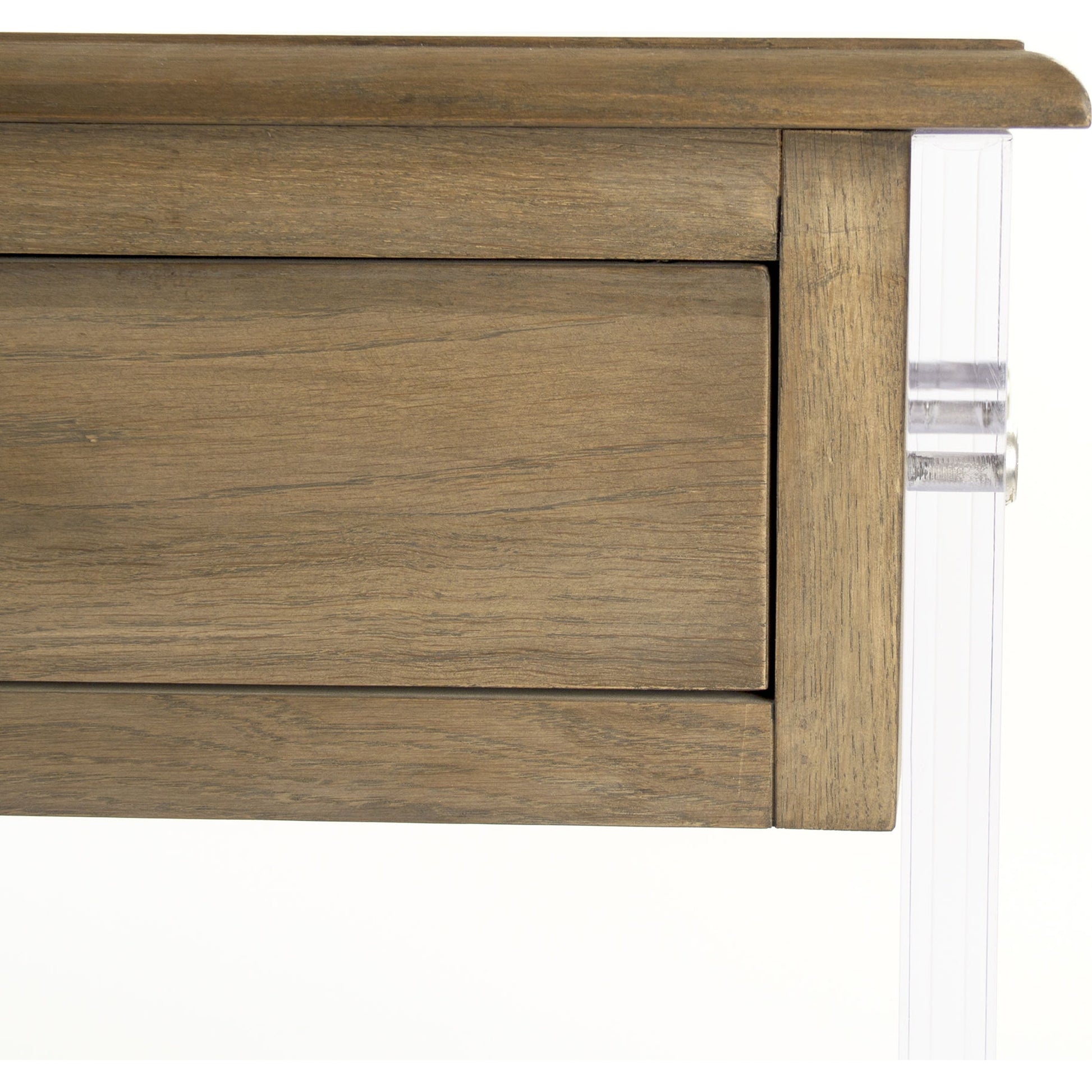 Talon Console by Zentique in brown, clear and oak, acrylic. Made from unique in a modern style.