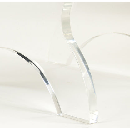 Melodie Stool by Zentique in natural linen and acrylic. Made from unique in a modern style.