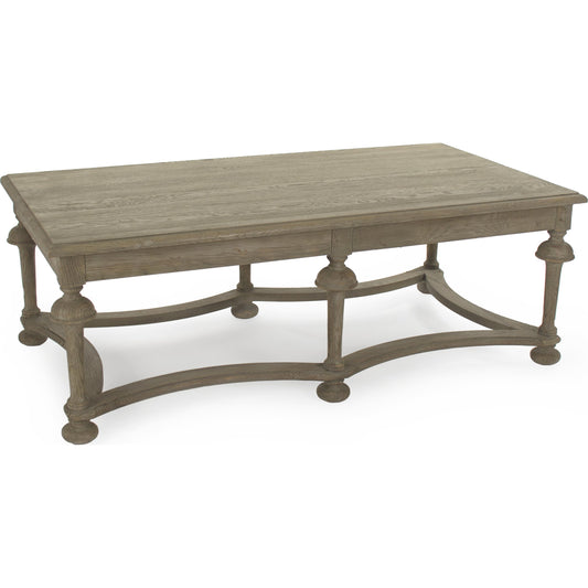 Clair Coffee Table by Zentique in natural oak top and oak, acrylic. Made from unique in a traditional style.