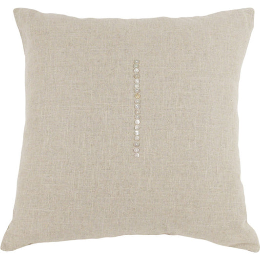 Natural Linen Cushion Pillow by Zentique in natural linen and linen. Made from unique in a modern style.