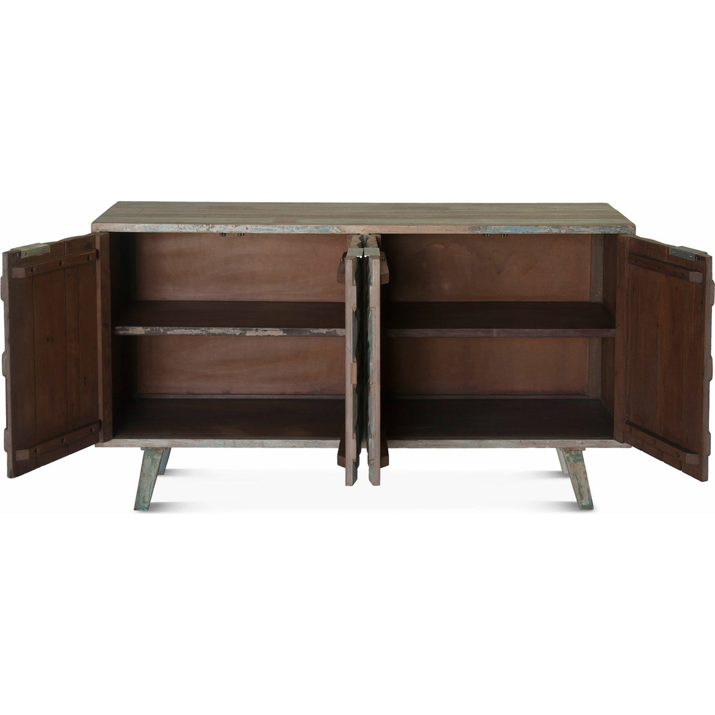 003 SR-876963 | Additional Silo | Cordoba Sideboard by World Interiors in teal and vintage teal. Made from teak wood in a coastal style.