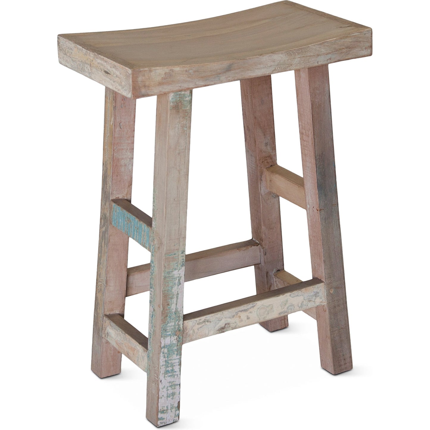 001 SR-876955 | Primary Silo | Cordoba Counter Stool by World Interiors in teal and vintage teal. Made from teak wood in a cottage & farmhouse style.