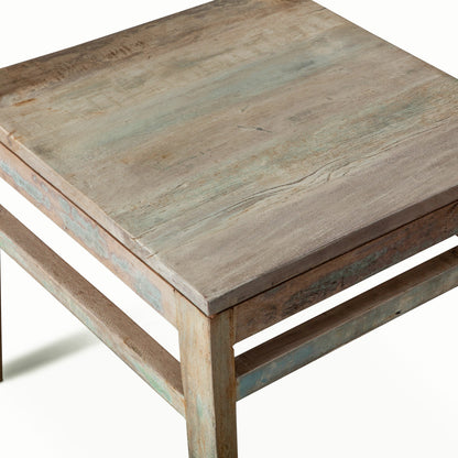 Cordoba Dining Chairs by World Interiors in teal and vintage teal. Made from teak wood in a cottage & farmhouse style.