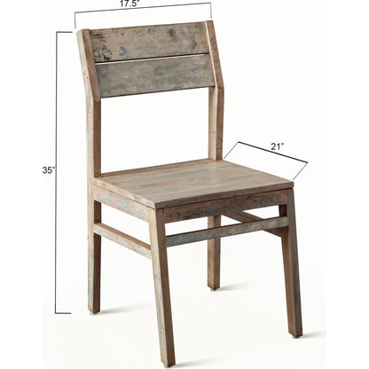 Cordoba Dining Chairs by World Interiors in teal and vintage teal. Made from teak wood in a cottage & farmhouse style.