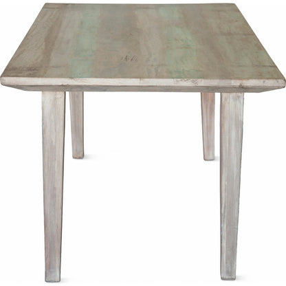 Cordoba Dining Table by World Interiors in teal and vintage teal. Made from teak wood in a cottage & farmhouse style.