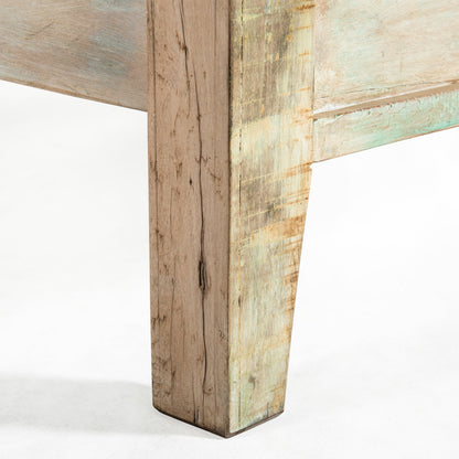 Cordoba Bed by World Interiors in teal and vintage teal. Made from teak wood in a eclectic & global style.