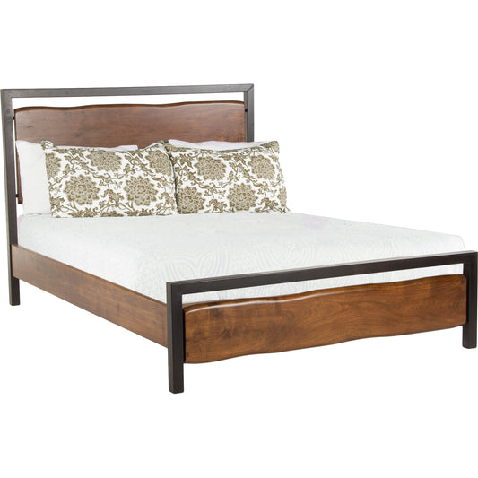 Glenwood Bed by World Interiors. Made from acacia wood, iron in a modern style.