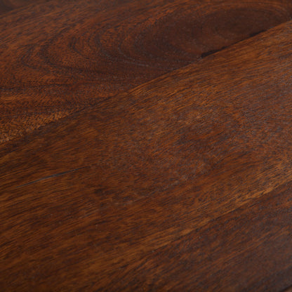 Artezia Adjustable Bar Stools by World Interiors in brown and walnut, antique zinc. Made from acacia wood, iron in a modern style.