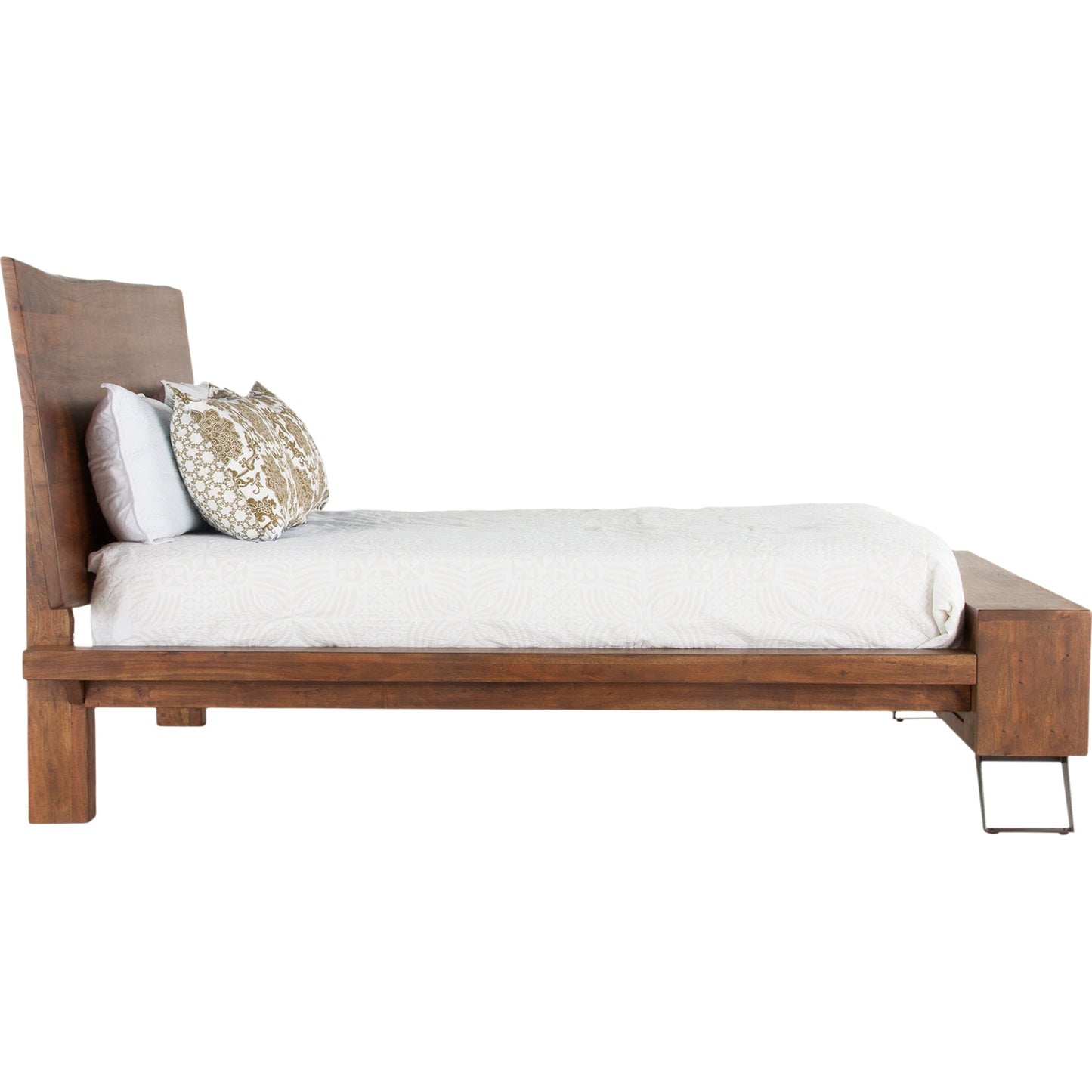 003 SR-877056,SR-877057 | Additional Silo | Nottingham Bed by World Interiors in brown and walnut, antique zinc. Made from acacia wood, iron in a rustic style.
