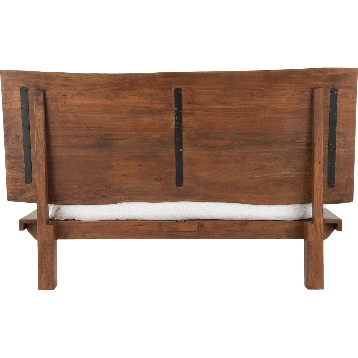 004 SR-877056,SR-877057 | Additional Silo | Nottingham Bed by World Interiors in brown and walnut, antique zinc. Made from acacia wood, iron in a rustic style.
