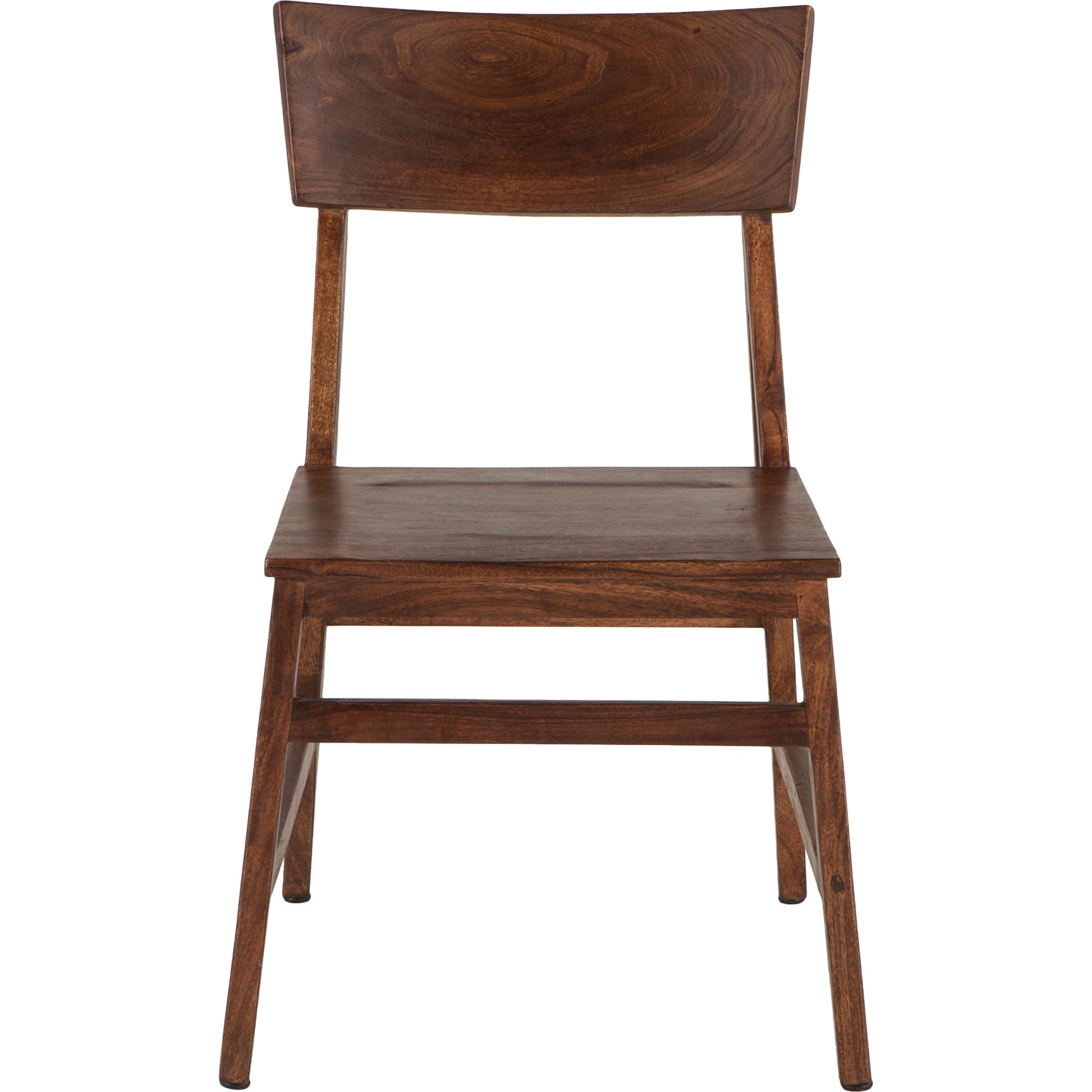 Nottingham Dining Chairs by World Interiors in brown and walnut. Made from acacia wood in a transitional style.