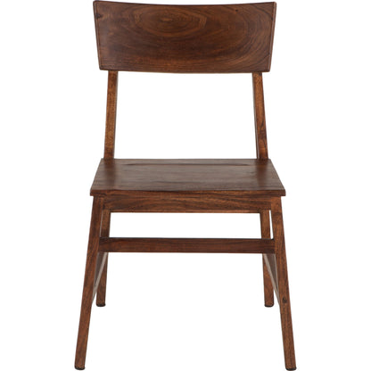 Nottingham Dining Chairs by World Interiors in brown and walnut. Made from acacia wood in a transitional style.