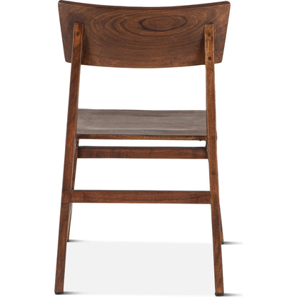 Nottingham Dining Chairs by World Interiors in brown and walnut. Made from acacia wood in a transitional style.