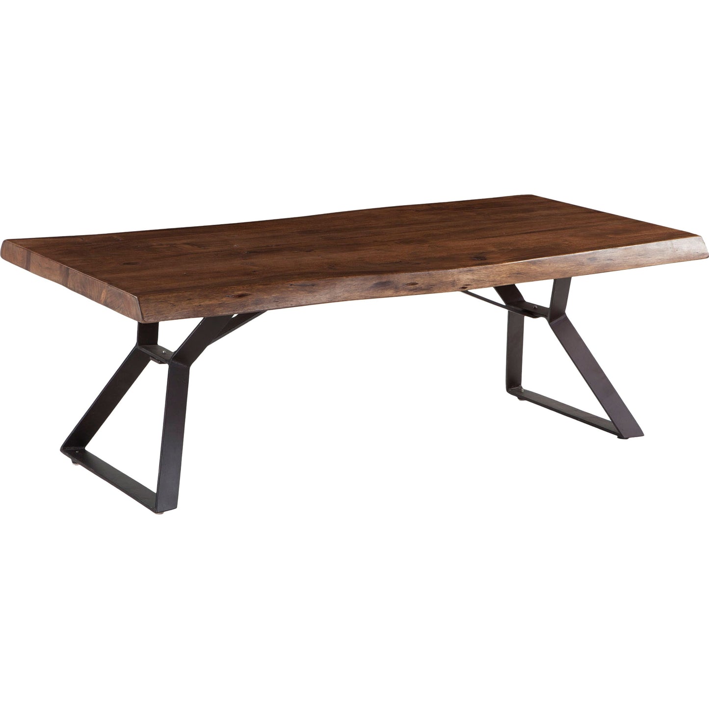 001 SR-877060 | Primary Silo | Nottingham Coffee Table by World Interiors in brown and walnut, antique zinc. Made from acacia wood, iron in a modern style.