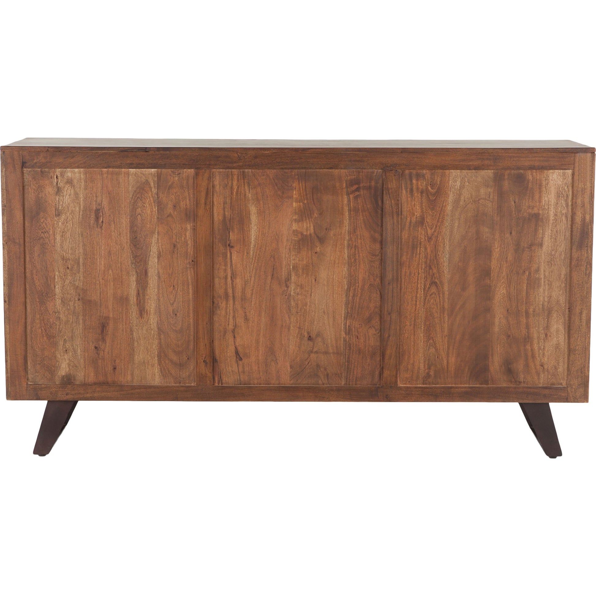 Nottingham Dresser by World Interiors in brown and walnut, antique zinc. Made from acacia wood, iron in a rustic style.