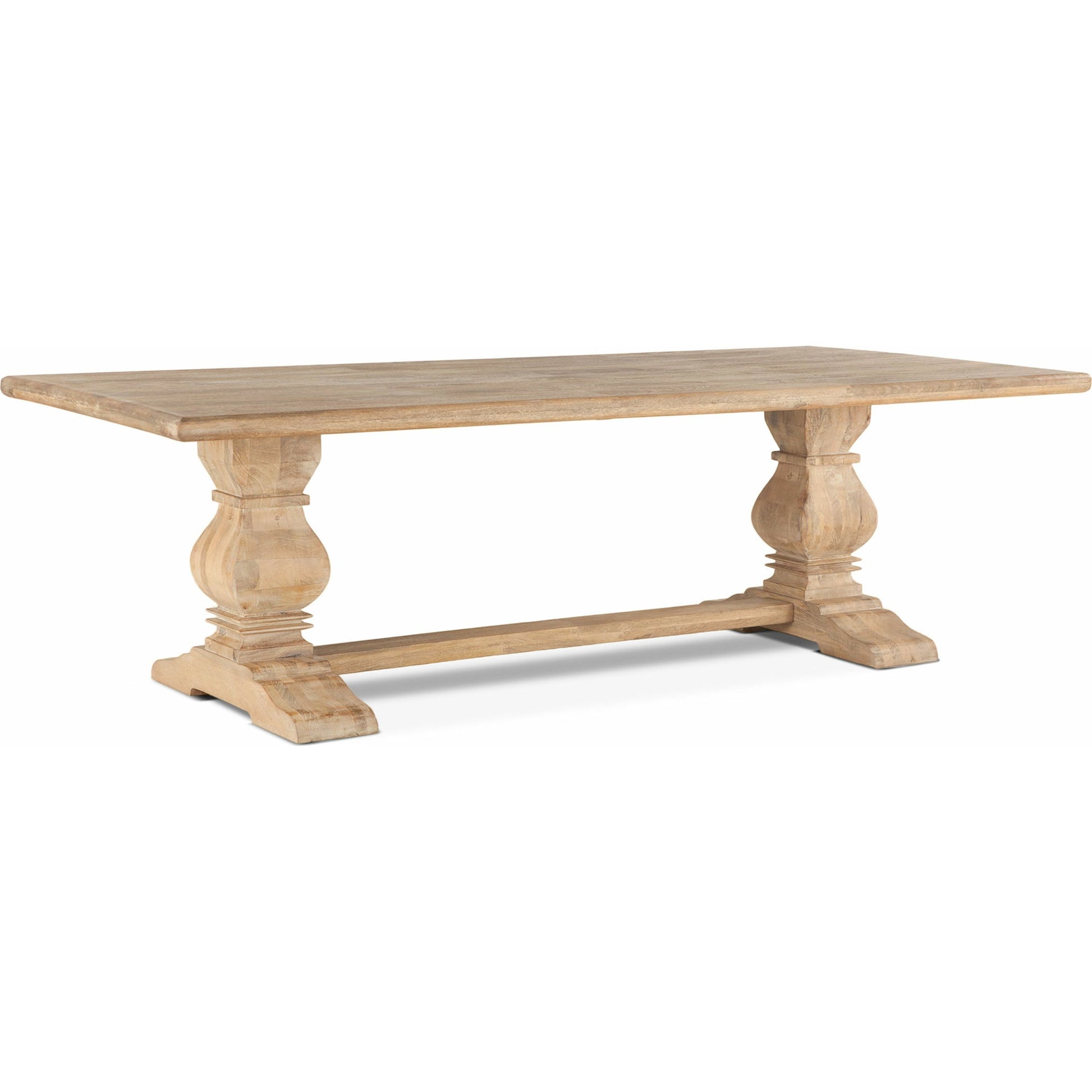 Pengrove Dining Table by World Interiors in light brown and antique oak. Made from mango wood in a cottage & farmhouse style.