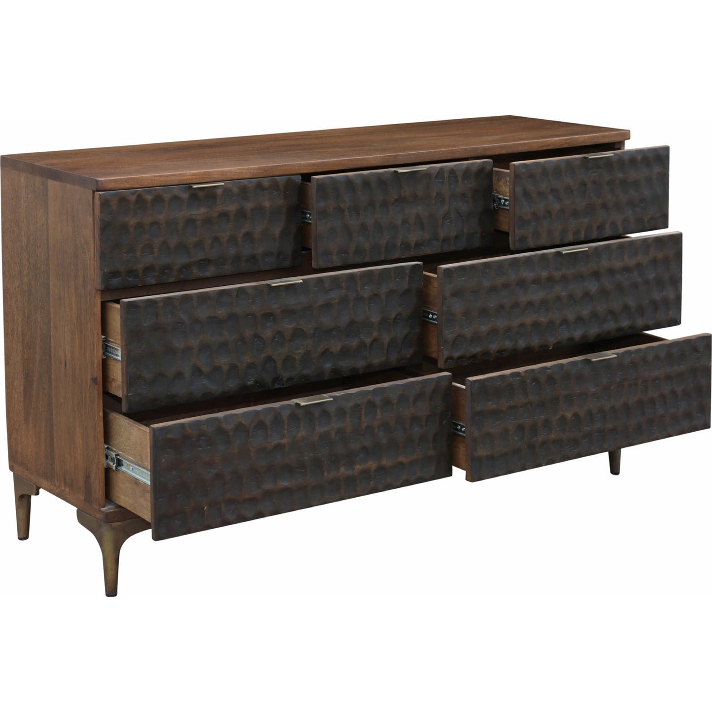 003 SR-877175 | Additional Silo | Vallarta Dresser by World Interiors in brown and two tone, bronze. Made from mango wood, cast aluminum in a eclectic & global style.