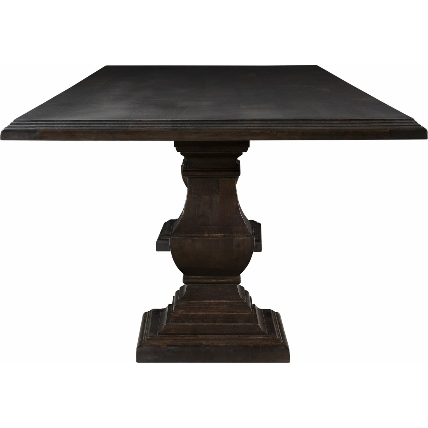 007 SR-877165 | Additional Silo | Toulon Vintage Brown Dining Table by World Interiors in dark brown and vintage brown. Made from mango wood in a traditional style.