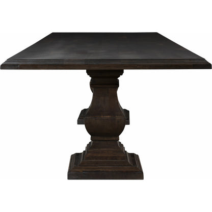 Toulon Vintage Brown Dining Table by World Interiors in dark brown and vintage brown. Made from mango wood in a traditional style.