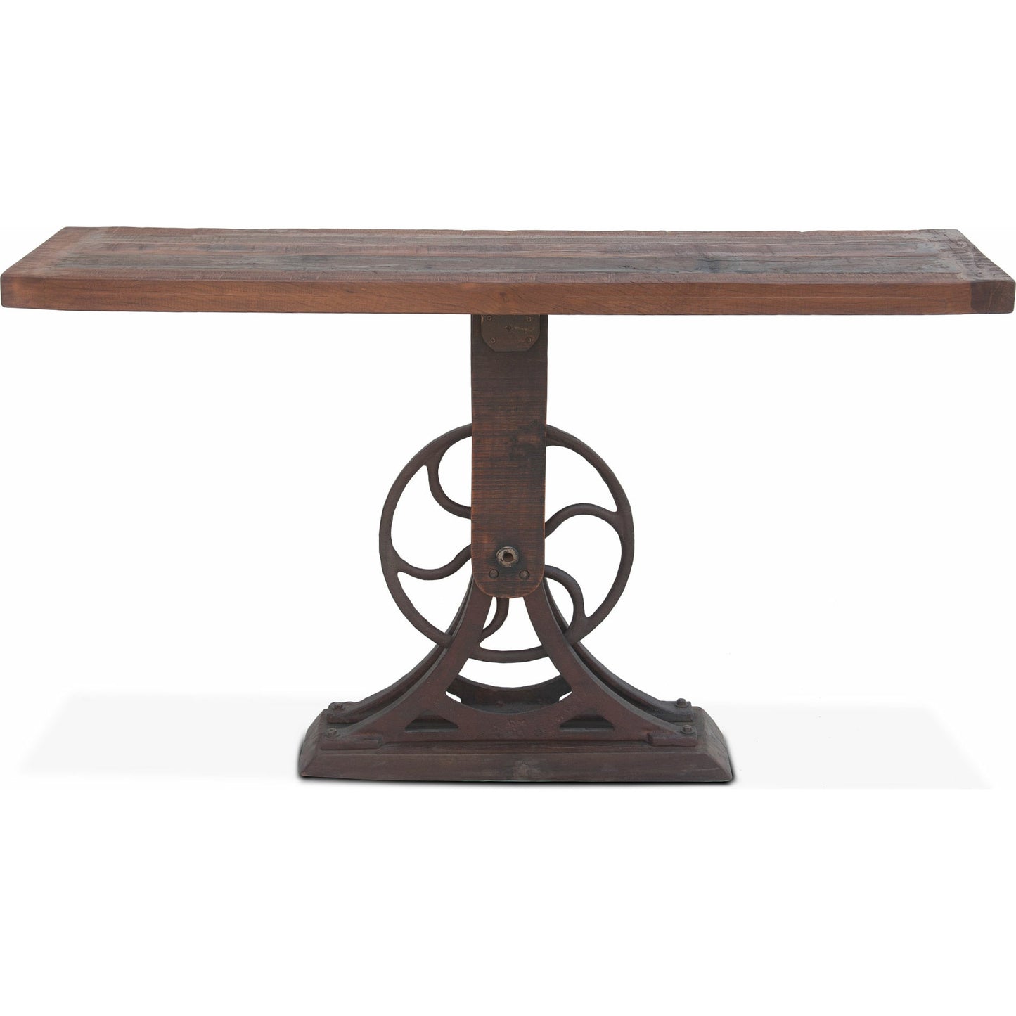 002 SR-877149 | Additional Silo | Sterling Console Table by World Interiors in brown and natural patina. Made from cast iron, teak wood in a modern style.