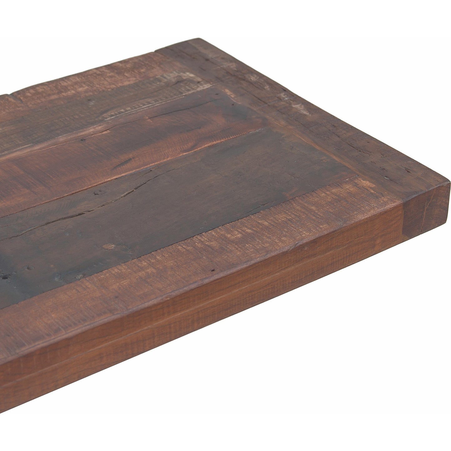 006 SR-877149 | Closeup | Sterling Console Table by World Interiors in brown and natural patina. Made from cast iron, teak wood in a modern style.