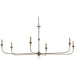 Nottaway Chandelier by Currey and Company. Made from wrought iron in a modern style.