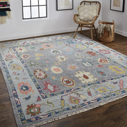 Karina Traditional Persian Rug - 6792F by Feizy in blue, gray, red. Made from wool in a unique style.