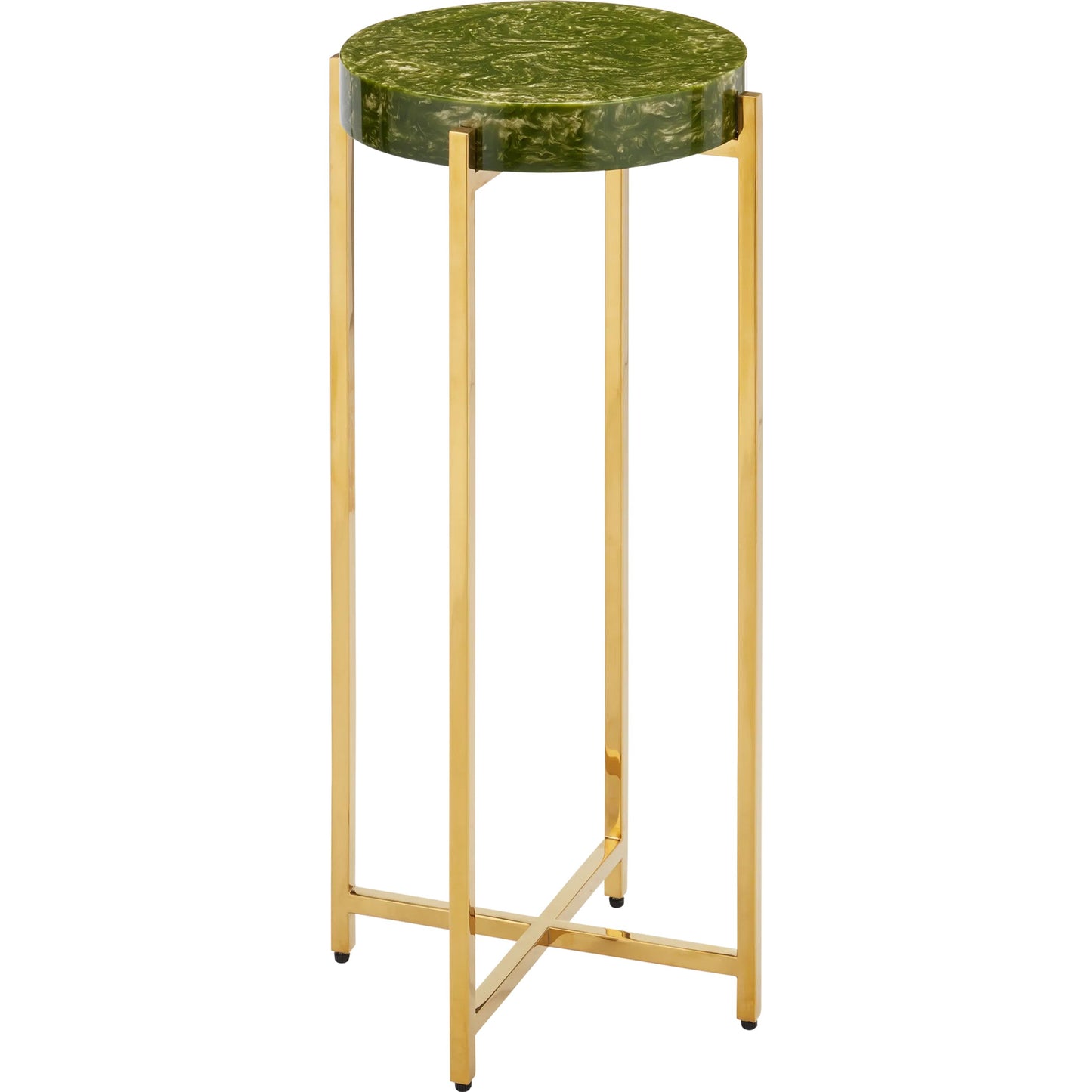 002 SI-2387136 | Primary Silo | Rina Drinks Table by Currey and Company. Made from composite, stainless steel in a eclectic & global style.