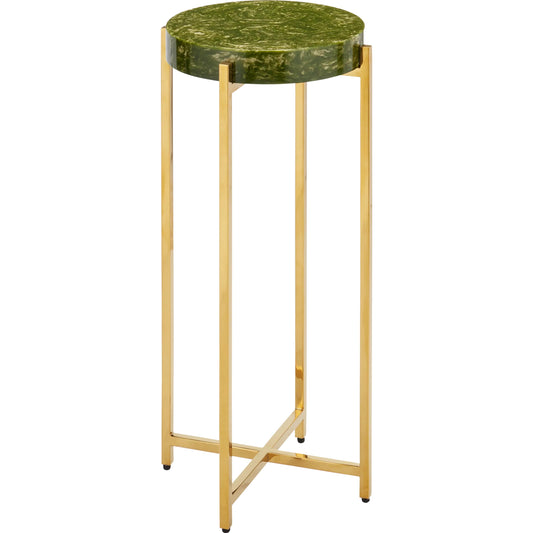 Rina Drinks Table by Currey and Company. Made from composite, stainless steel in a unique style.