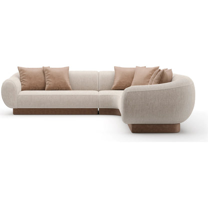 Seta L Sectional by Caracole in oatmeal. Made from unique in a transitional style.