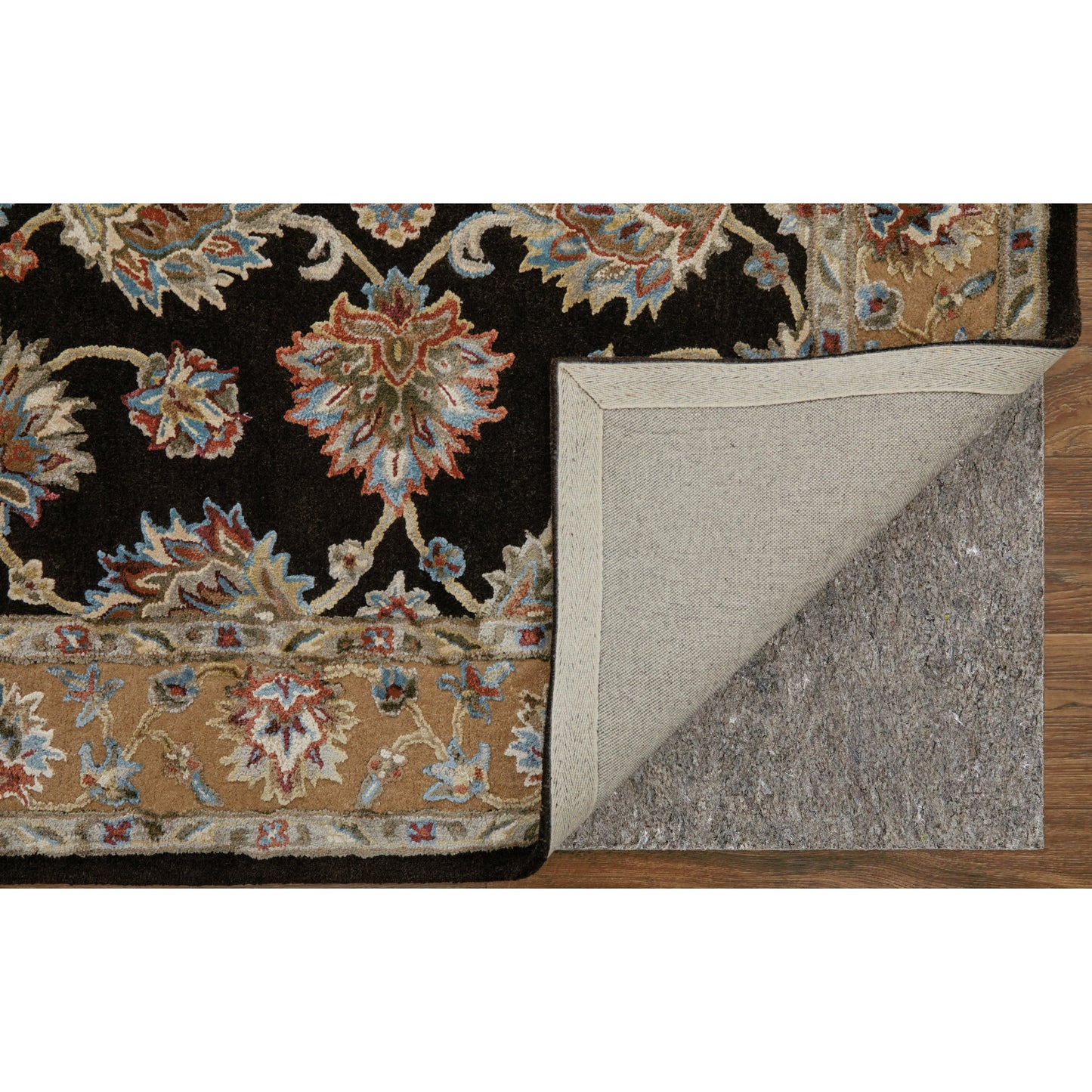 003 SI-2130015,SI-2130016 | Closeup | Prescott Traditional & Botanical Rug - 8938F by Feizy in brown, tan, orange. Made from viscose, wool in a unique style.