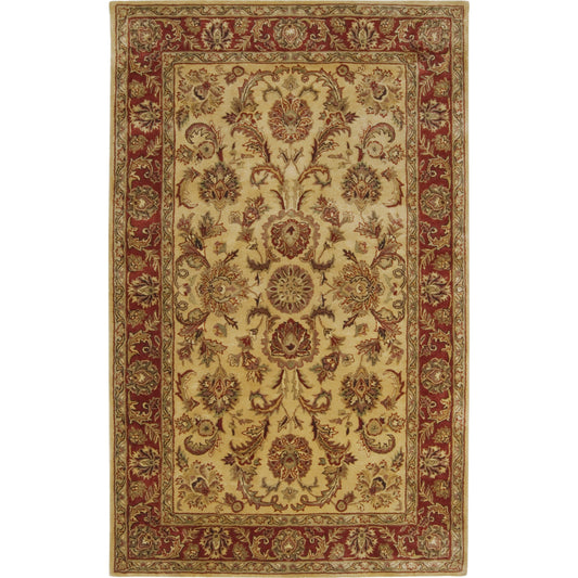 A-111 Rug by Surya in rust, mustard, charcoal, brown, dark brown. Made from 100% new zealand wool in a unique style.