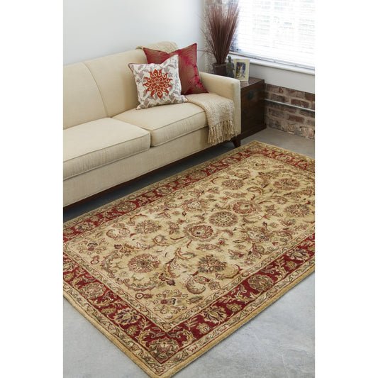 A-111 Rug by Surya in rust, mustard, charcoal, brown, dark brown. Made from 100% new zealand wool in a unique style.