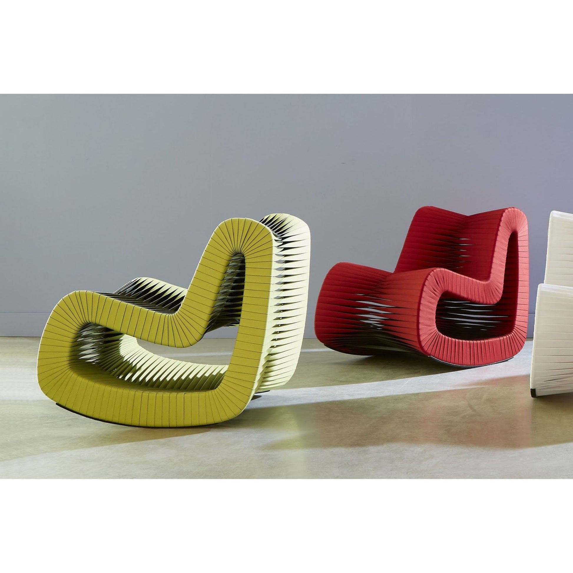 Seat Belt Rocking Chair by Phillips Collection. Made from cotton in a modern style.