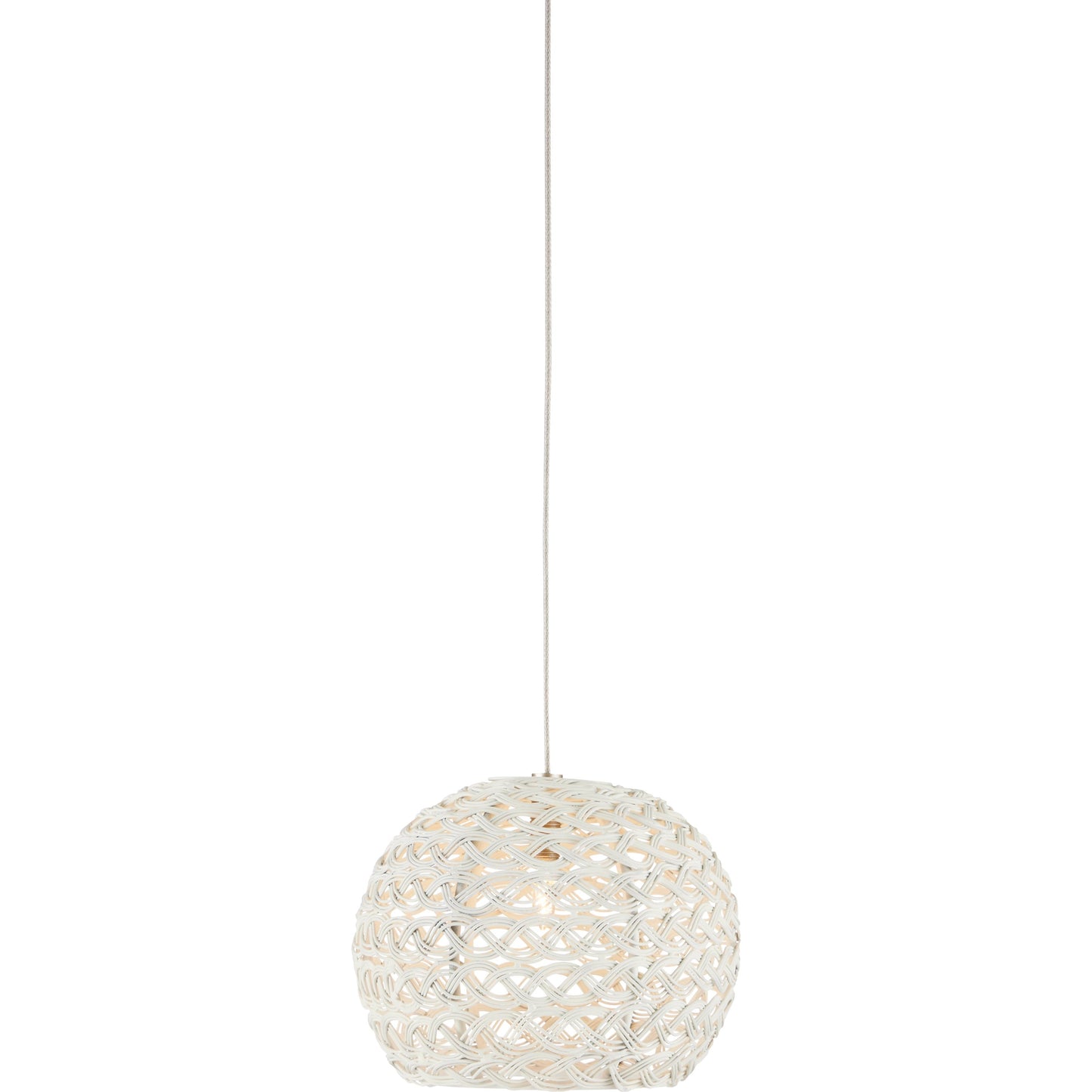 001 SI-1894475 | Primary Silo | Piero 1-LIGHT Multi-Drop Pendant by Currey and Company in white, painted silver. Made from metal in a transitional style.