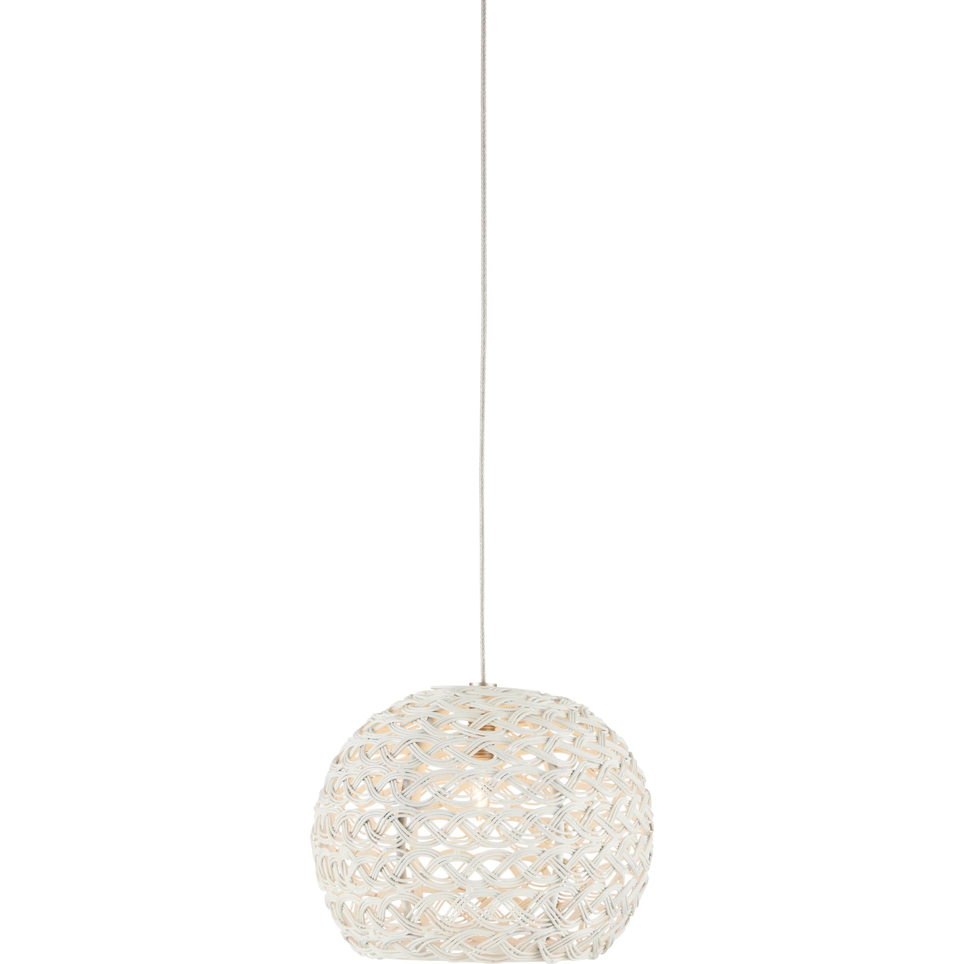Piero 1-LIGHT Multi-Drop Pendant by Currey and Company in white, painted silver. Made from metal in a transitional style.