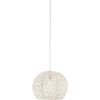 Piero 1-LIGHT Multi-Drop Pendant by Currey and Company in white, painted silver. Made from metal in a transitional style.