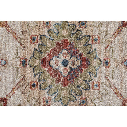Pearson Traditional Oriental PRS39SUF Rug by Feizy in ivory, green, red. Made from polyester in a unique style.