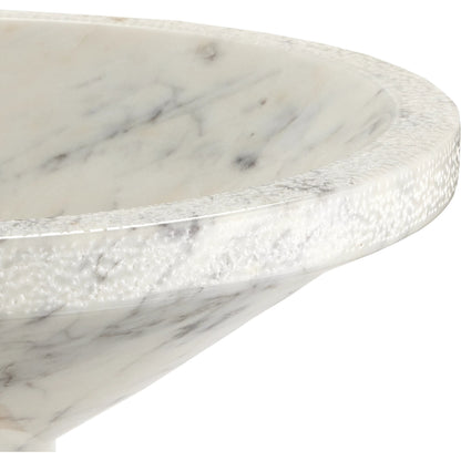 Vincent Marble Bowl by Currey and Company in black, brass. Made from marble, brass in a modern style.